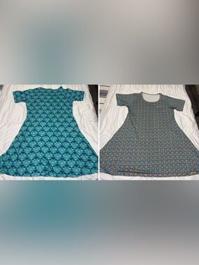 2! Svaha Large Dresses Dice DnD Teal Cotton Math Equation Spade Dress